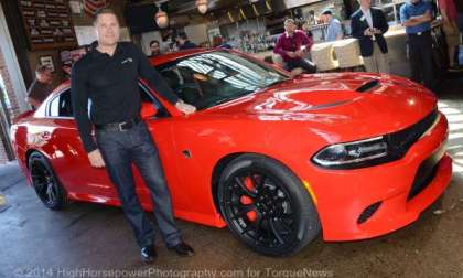 Tim Kuniskis with the Hellcat Charger