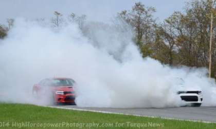 dodge charger hellcat triple burnout