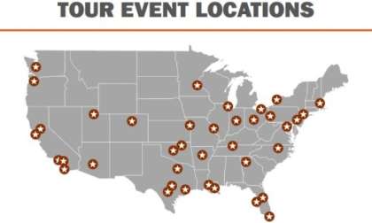 2015 F150 Tour map