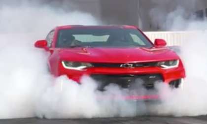 Force burnout in a Camaro ZL1