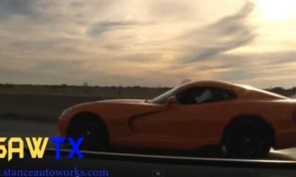 Hellcat Challenger races Viper TA