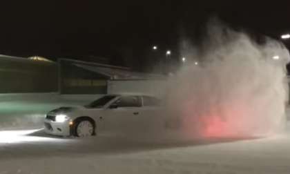 Hellcat Charger in snow