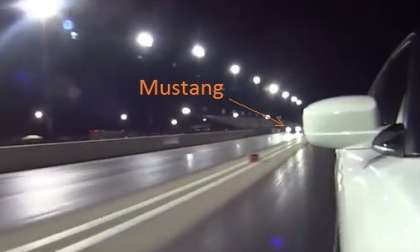 Hellcat beats Mustang GT