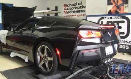 LMR Corvette on a dyno