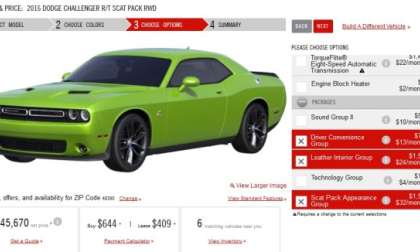 2015 challenger scat pack build page