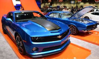 Hot Wheels Camaro coupes at SEMA 2012