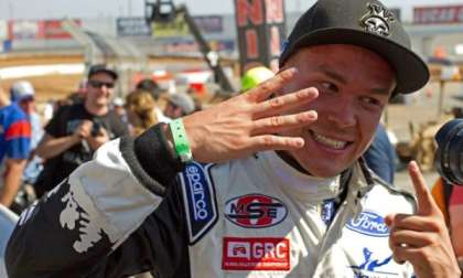 Topi Heikkinen celebrates his LA X GAmes win