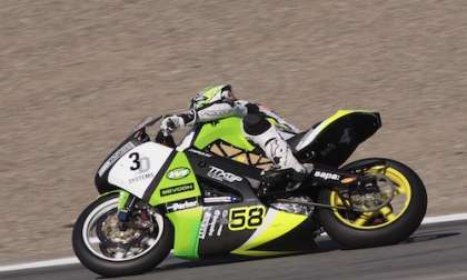 2011 Brammo Empulse, Steve Atlas riding, TTXGP e-Power race 2011 Laguna Seca