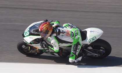 Shelina Moreda riding for CRP racing in the 2011 TTXGP/ e-Power at Laguna Seca