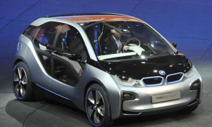 the BMW i3 at the Los Angeles Auto Show