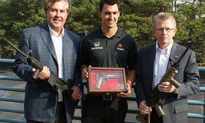 Colt donates guns to Dan Wheldon charity