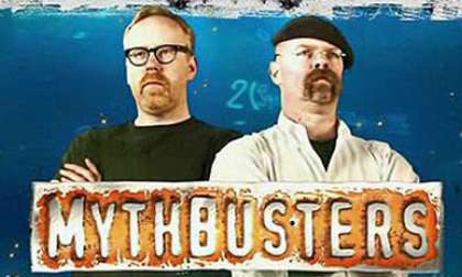 Discovery Channel's Mythbusters with hosts Jamie Hyneman and Adam Savage