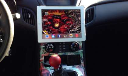 Hyundai Genesis sports iPad on dash