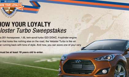 Win a Hyundai Veloster Turbo