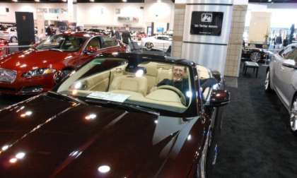 Don Bain cruisin the show in a Jag