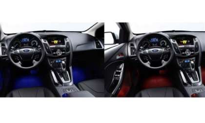 Interior mood lighting demo, Ford Focus