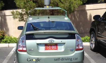 Google self-driving car with Nevada plates (Google / NV DMV)