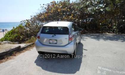 2012 Prius c rear view