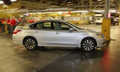 2016 Nissan Altima rolls off the factory floor