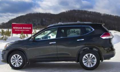 2014 Nissan Rogue in the winter