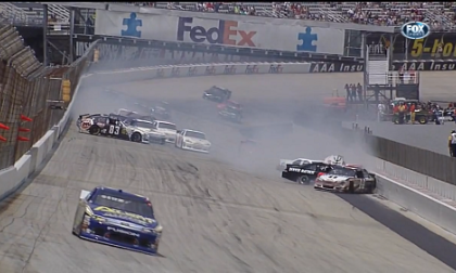 Fedex 400 Crash Fox video screen shot from Youtube