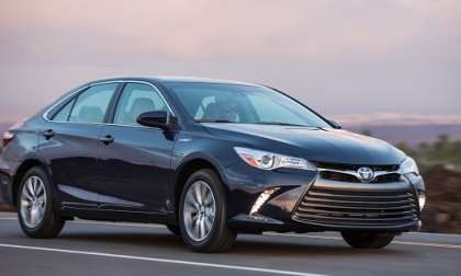 2015 Toyota Camry Hybrid XLE highest value Consumer Reports