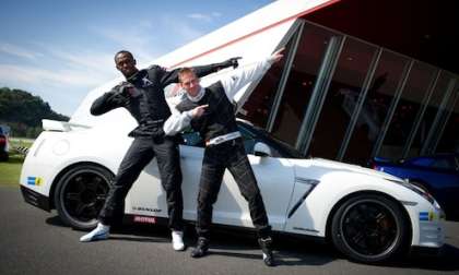 Usain Bolt in the Nissan GT-R