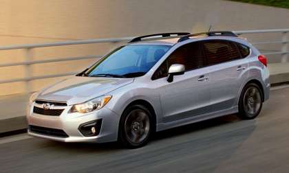 2014 Subaru Impreza four-door sedan and five-door hatchback