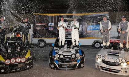 2014 Subaru WRX STI and 2008 WRX STI Snow* Drift victories