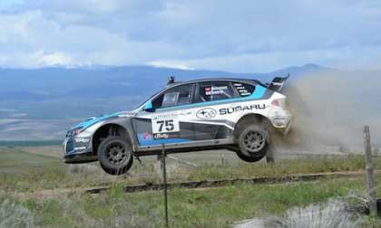 Higgins wins Oregon Tail in spectacular fashion on shredded tire