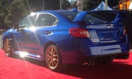 2015 Subaru WRX STI on the red carpet