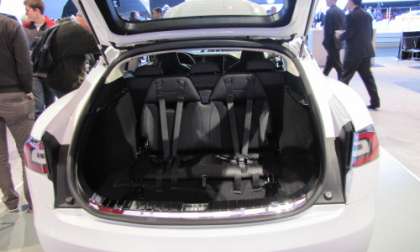 Tesla S 3rd Row Seats at NAIAS 2012