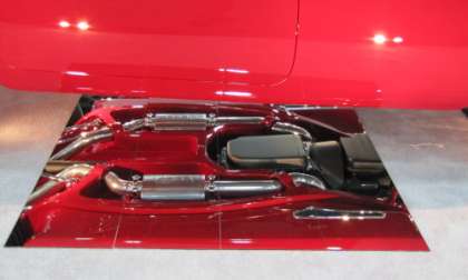 Undercarriage of 1955 T-Bird of the Ridler winner