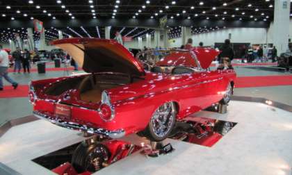 Rear Quarter View of 1955 T-Bird, the 2012 Ridler Winner