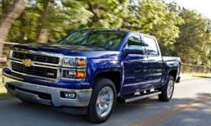 2014 Chevy Silverado Blue Color front profile