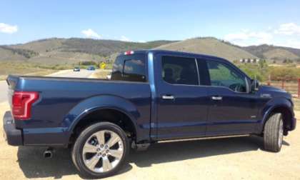 Photo of 2016 Blue Ford F-150 truck