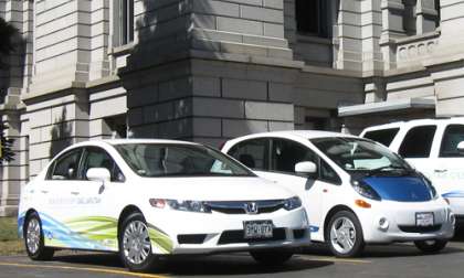 Alternative vehicles at the 2013 Denver Green Car Parade Photo © 2013 Don Bain