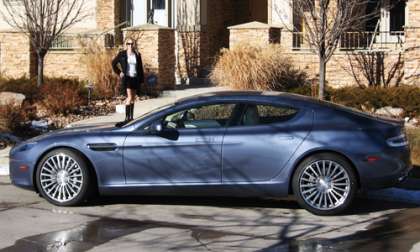 The 2012 Aston Martin Rapide & Katie McKenzie Photo © 2012 by Don Bain