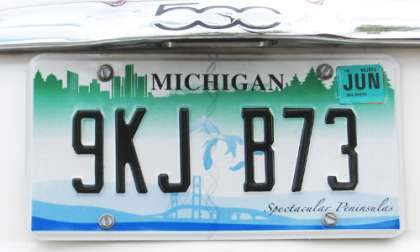 The license plate on a 2012 Fiat 500c. Photo by Don Bain