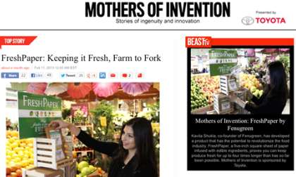 The Daily Beast page announcing the Mothers of Invention