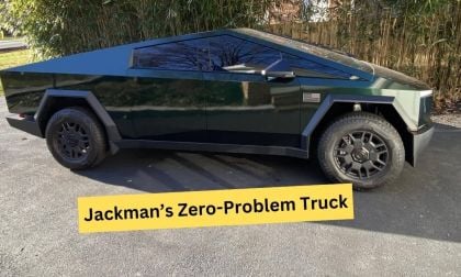 Jackman's Tesla Cybertruck, which he says has zero problem and is a big powerful truck