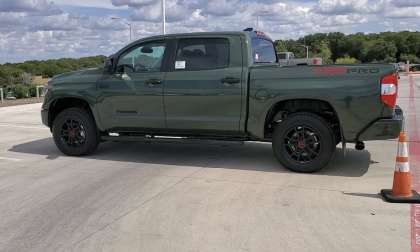 2020 Toyota Tundra TRD Pro in Army Green Profile View