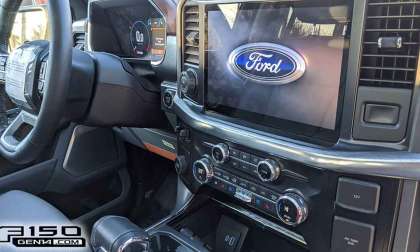 Large interior touchscreen of 2021 Ford F-150