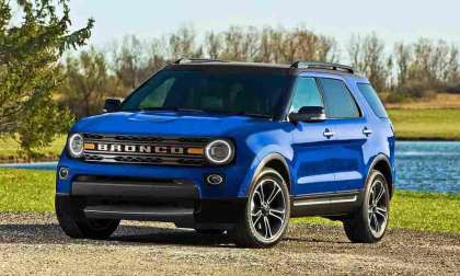 Rendering of the 2021 Ford Bronco Sport