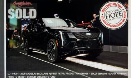 First 2025 Cadillac IQ EV Sold at Barrett-Jackson