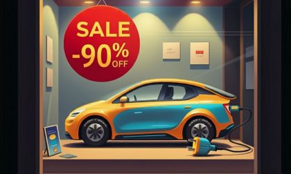 Gemini created image of an electric car 90% off