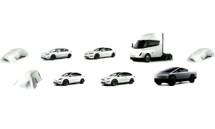 Tesla Model S, 3, X, Y & Cybertruck, CyberCab, Tesla Semi, Tesla van