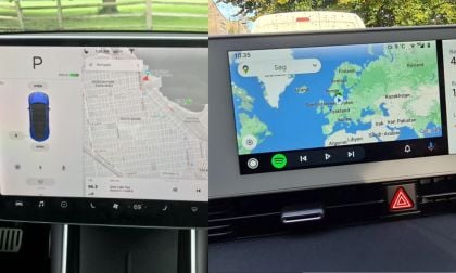 Tesla Model Y touchscreen vs Hyundai Ioniq 5 split-screen