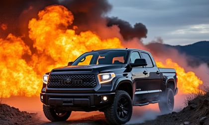 Toyota Tundra burning oil