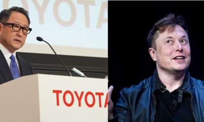 Akio Toyoda and Elon Musk